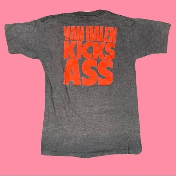 Vintage 1986 Van Halen Kicks Ass graphic band tshirt - Picture 3 of 3